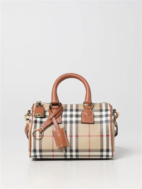 Borsa bowling mini Check (Marrone betulla scuro) 